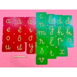 Bộ tập viết chữ chìm Montessori 6