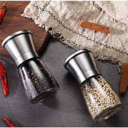 Lọ Xay Tiêu INOX Hũ Đựng Hạt Tiêu Bắc Có Chức Năng Xay Hạt Hũ Gia Vị Hạt Tiêu Thủy Tinh Cho Căn Bếp C247 8
