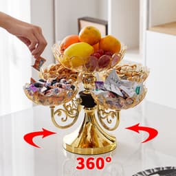 Khay Đựng Mứt Tết 4,5 Tầng Đựng Bánh Kẹo Hoa Quả Phong Cách Hiện Đại Đơn Giản 2