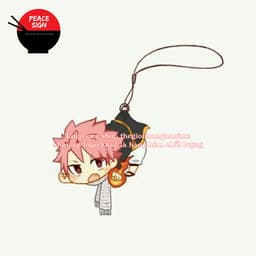 (mua 1 tặng 1) Dây treo điện thoại FAIRY TAIL ver TREO NGƯỜI Hội pháp sư in hình anime chibi móc mica acrylic 2
