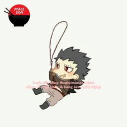 (mua 1 tặng 1) Dây treo điện thoại FAIRY TAIL ver TREO NGƯỜI Hội pháp sư in hình anime chibi móc mica acrylic 3