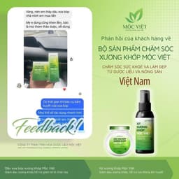 CHÍNH HÃNG Xịt xoa bóp xương khớp Mộc Việt 4