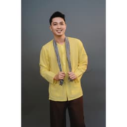 Bộ Bà ba áo vàng quần nâu nam bộ- Miền tây-giá rẻ- Có bộ bà ba Bigsize- may bộ áo bà ba theo yêu cầu 7
