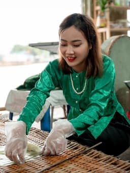Áo lẻ bà ba gấm Tím/vàng cúc/xanh lá/ Đỏ tươi- Có bộ bà ba Bigsize- may sỉ bà ba toàn quốc - May bộ bà ba theo yêu cầu 5