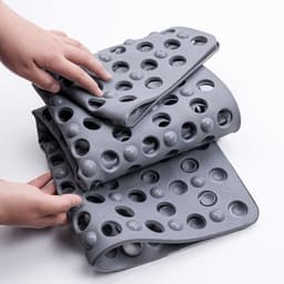 Thảm lót nhà tắm chống trơn trượt chất liệu cao su độ bám dính cao thiết kế miếng hít thoát nước 72x36cm 6