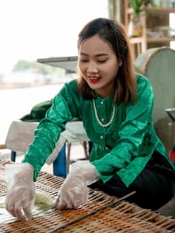 Bộ áo bà ba gấm Tím/vàng cúc/xanh lá/ Đỏ tươi- Có bộ bà ba Bigsize- may sỉ bà ba toàn quốc - May bộ bà ba theo yêu cầu 5
