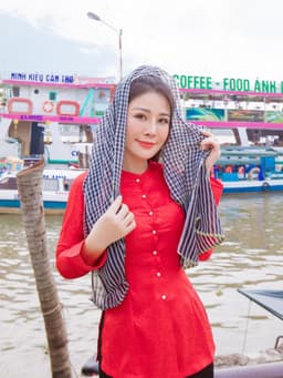 Bộ áo bà ba gấm Tím/vàng cúc/xanh lá/ Đỏ tươi- Có bộ bà ba Bigsize- may sỉ bà ba toàn quốc - May bộ bà ba theo yêu cầu 7