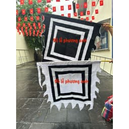 FREESIP CỜ TANG VUÔNG CỜ ĐÁM MA CỜ ĐÁM HIẾU VUÔNG CỜ ĐEN TRẮNG VẢI PHI LOẠI 1 giá tại xưởng 7