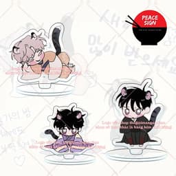 (mua 1 tặng 1) (3CM) Mô Hình Standee LOW TIDE IN TWILIGHT ver TAI THÚ Đêm Bên Làn Nước tượng mica BL acrylic anime chibi 1
