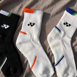Tất Yonex SỌC cổ trung dày, mịn rất đẹp 3