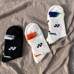 Tất Yonex SỌC cổ trung dày, mịn rất đẹp 6