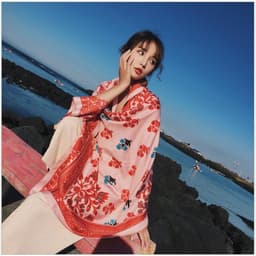 [XẢ KHO HÀNG LOẠI 1] Khăn Choàng Đi Biển Boho Họa Tiết Thổ Cẩm Đa Năng Choàng Bikini Chụp Hình Sống Ảo Du Lịch Biển 3