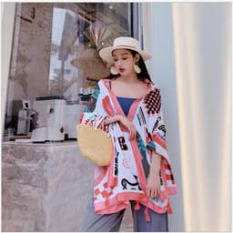[XẢ KHO HÀNG LOẠI 1] Khăn Choàng Đi Biển Boho Họa Tiết Thổ Cẩm Đa Năng Choàng Bikini Chụp Hình Sống Ảo Du Lịch Biển 4