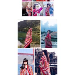 [XẢ KHO HÀNG LOẠI 1] Khăn Choàng Đi Biển Boho Họa Tiết Thổ Cẩm Đa Năng Choàng Bikini Chụp Hình Sống Ảo Du Lịch Biển 7