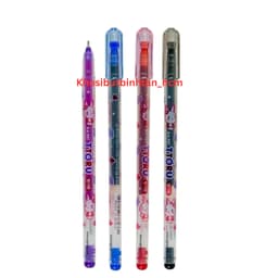 6 Bút/Hộp 12 bút gel nho mực Tím/Xanh/Đỏ ngòi 0.4mm Ttoru D-A P&T hình thỏ dễ thương 4