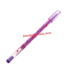 6 Bút/Hộp 12 bút gel nho mực Tím/Xanh/Đỏ ngòi 0.4mm Ttoru D-A P&T hình thỏ dễ thương 3