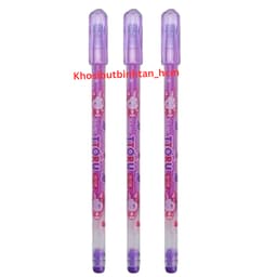 6 Bút/Hộp 12 bút gel nho mực Tím/Xanh/Đỏ ngòi 0.4mm Ttoru D-A P&T hình thỏ dễ thương 5