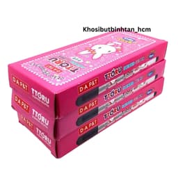 6 Bút/Hộp 12 bút gel nho mực Tím/Xanh/Đỏ ngòi 0.4mm Ttoru D-A P&T hình thỏ dễ thương 8