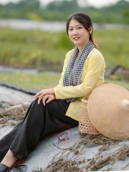 Bộ bà ba lụa vàng quần phi đen - Có bộ bà ba Bigsize- may sỉ bà ba toàn quốc - May bộ bà ba theo yêu cầu 8