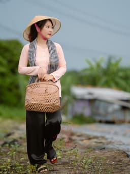 Bộ bà ba lụa hồng cam quần phi đen - Có bộ bà ba Bigsize- may sỉ bà ba toàn quốc - May bộ bà ba theo yêu cầu 4