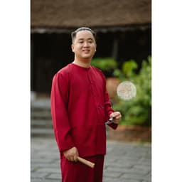 Áo bà ba lẻ vải kate màu đỏ- Miền tây-giá rẻ- Có bộ bà ba Bigsize- Bà ba sỉ toàn quốc, may bộ áo bà ba theo yêu cầu 6