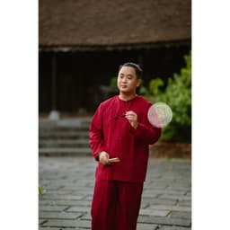 Áo bà ba lẻ vải kate màu đỏ- Miền tây-giá rẻ- Có bộ bà ba Bigsize- Bà ba sỉ toàn quốc, may bộ áo bà ba theo yêu cầu 3