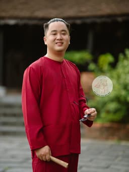 Áo bà ba lẻ vải kate màu đỏ- Miền tây-giá rẻ- Có bộ bà ba Bigsize- Bà ba sỉ toàn quốc, may bộ áo bà ba theo yêu cầu 8