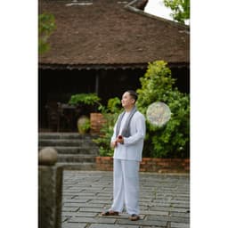 BIGSIZE Bộ bà ba kate trắng - Bộ bà ba Bigsize- may sỉ bà ba toàn quốc - May bộ bà ba theo yêu cầu 2