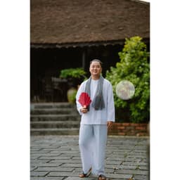 BIGSIZE Bộ bà ba kate trắng - Bộ bà ba Bigsize- may sỉ bà ba toàn quốc - May bộ bà ba theo yêu cầu 4