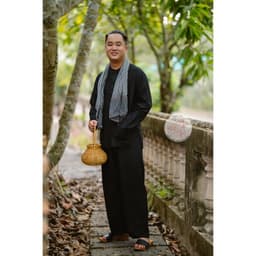 BIGSIZE Bộ bà ba kate đen - Bộ bà ba Bigsize- may sỉ bà ba toàn quốc - May bộ bà ba theo yêu cầu 8