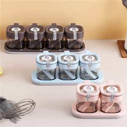 Khay đựng gia vị nhà bếp hộp đựng gia vị 2 ngăn 3 ngăn 4 Ngăn Hàng Loại 1 6