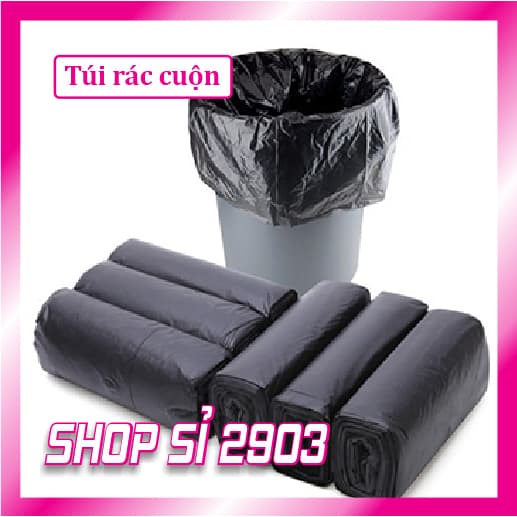( BỊCH 1 KG) Rác cuộn đen (3 cuộn / 1 bịch)