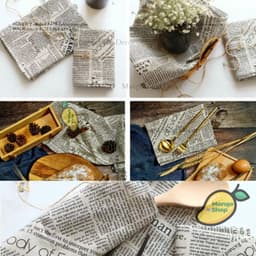 Vải in tờ báo hỗ trợ chụp ảnh trang trí decor 1