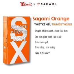 Bao cao su Sagami Orange kiểu truyền thống hộp 10 chiếc 3