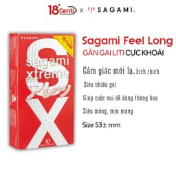 Bao cao su Sagami Feel Long gai nhỏ chính hãng hộp 10 chiếc 2