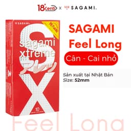 Bao cao su Sagami Feel Long gai nhỏ chính hãng hộp 10 chiếc 3