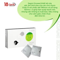 Bao Cao Su SAGAMI EXCEED 2000 Siêu Mỏng Trơn Cao Cấp , sản xuất tại Nhật Bản 2