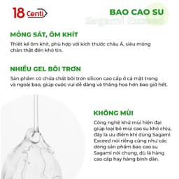 Bao Cao Su SAGAMI EXCEED 2000 Siêu Mỏng Trơn Cao Cấp , sản xuất tại Nhật Bản 6