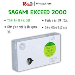 Bao Cao Su SAGAMI EXCEED 2000 Siêu Mỏng Trơn Cao Cấp , sản xuất tại Nhật Bản 4