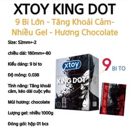 Bao cao su gai XTOY KING RING gai lớn, bcs siêu bi gai, nhiều gel bôi trơn, hương dâu - OMIHEATLTH SHOP 7