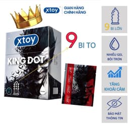 Bao cao su gai XTOY KING RING gai lớn, bcs siêu bi gai, nhiều gel bôi trơn, hương dâu - OMIHEATLTH SHOP 6