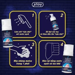 Bọt vệ sinh nam giới XTOY Dung dịch tạo bọt cao cấp 100ml - 18Centi 5