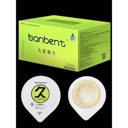Bao cao su siêu mỏng 001 gân gai BANBENT Xanh Long lasting love cube kéo dài thời gian Hộp 10bcs 5