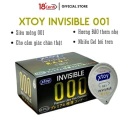 Hộp 10 Bao cao su XTOY siêu mỏng 001, nhiều gel, kéo dài thời gian, dưỡng chất Hyaluronic Acid làm se khít  - Health 2