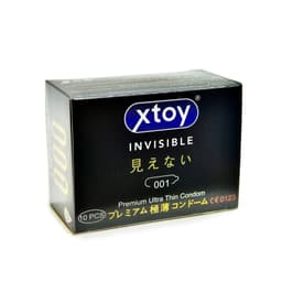 Hộp 10 Bao cao su XTOY siêu mỏng 001, nhiều gel, kéo dài thời gian, dưỡng chất Hyaluronic Acid làm se khít  - Health 6