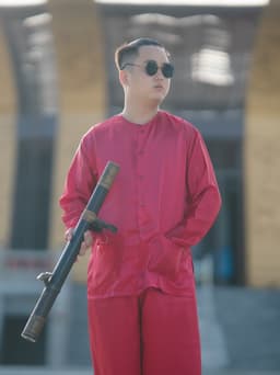 BIGSIZE BỘ BÀ BA NAM PHI BÓNG ĐỎ ĐÔ - Áo bà ba Cần Thơ 8