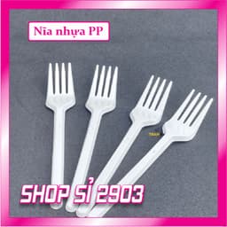 (COMBO 5 BỊCH =250 CÁI) Nĩa nhựa dùng 1 lần 2