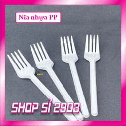 (COMBO 5 BỊCH =250 CÁI) Nĩa nhựa dùng 1 lần 3