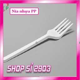 (COMBO 5 BỊCH =250 CÁI) Nĩa nhựa dùng 1 lần 4
