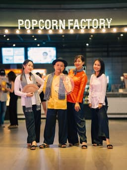 Bộ bà ba phối áo phi vàng đồng quần phi đen 7